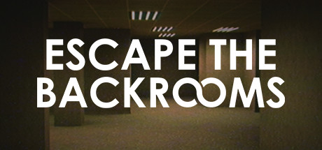 Escape the Backrooms official header art with players trapped in a yellow liminal corridor.